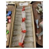 NOS Pattern Glass Shakers