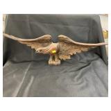 Wood Carved Spread Wing Eagle