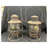 (2) Railroad Lanterns