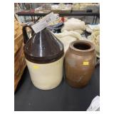 Stoneware Storage Crock w/ Jug