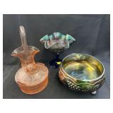 (4) Pcs. Carnival & Depression Glass