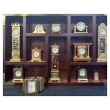 Miniature Brass Clocks w/ Wristwatch