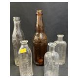 Marietta Embossed Brewery & Apothecary Bottles