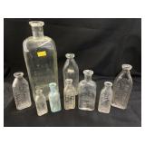Marietta Embossed Apothecary Bottles