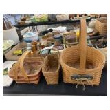 (3) Longaberger Baskets