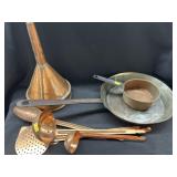 Copper Cookware w/ Utensils