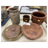 Stoneware Storage Crocks w/ Bowl