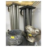 Candle & Candy Molds w/ Agateware Pail