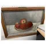 Oil on Board of Fruit