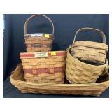 (5) Longaberger Baskets