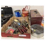 Asst. Files w/ Fuel Can & Toolbox