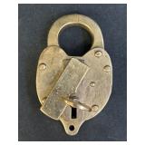 Polished Brass Padlock