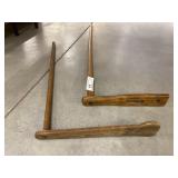 (2) Wooden Kettle Stirrers