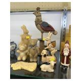 Grp. Contemporary Folkart Wax & Comp. Figurines