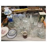 Asst. Stemware, Table Light & Serving Dishes