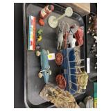 Cast metal Horse Drawn Wagon w/ Figurines