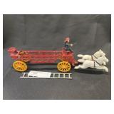 Cast Metal Fire Wagon