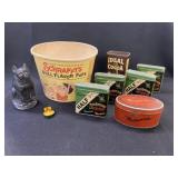 Tobacco & Adv. Tins w/ Canister