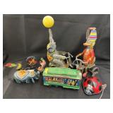 Contemporary Tin Litho Wind-Up Toys