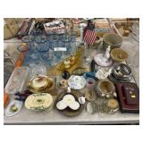 Stemware w/ Chinaware & Storage Crock