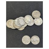 (14) Buffalo Nickels