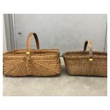 (2) Split Ash Woven Baskets