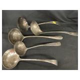 Grp. Sterling Plated Ladles