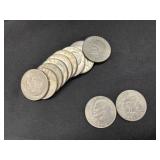 (12) Eisenhower $1 Coins