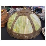 Antique Slag Glass Hanging Light