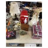 Can Cooler w/ Porcelain Doll & Table Light