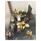 Cast Metal Figurines w/ Bookends