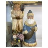 (3) Comp. Santa Figurines
