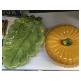 Pie Plate w/ Ceramic Center Bowl