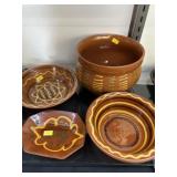 (4) Pcs. Breininger Redware Pottery