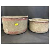 (2) Galvanized Dry Measures