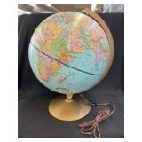 12" Lighted World Globe