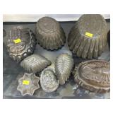 Grp. Antique Tin Food Molds