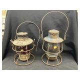 (2) Railroad Lanterns