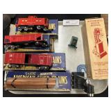 American Flyer Freight Cars w/ Marx Block Signal