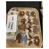 Redware Ornaments w/ Scratch Eggs