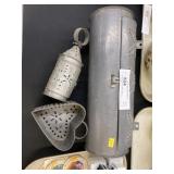 Punched Tin Lantern, Mold & Wall Box