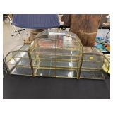 Brass Framed Storage Cabinet