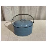 Blue Agateware Lunch Pail