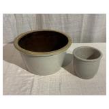 Stoneware Bowl w/ Storage Crock