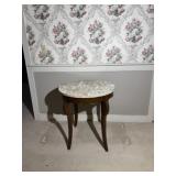 Circular Marble Top Parlor Table