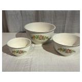 (3) Homer Laughlin Nesting Bowls