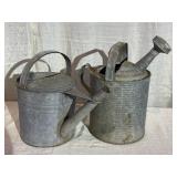 (2) Galvanized Sprinkling Cans