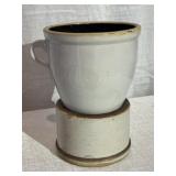 (2) Stoneware Storage Crocks