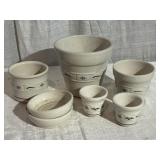 (6) Pcs. Longaberger Pottery