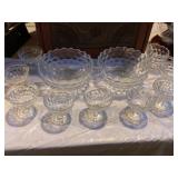 Grouping of Fostoria American Pattern Glassware